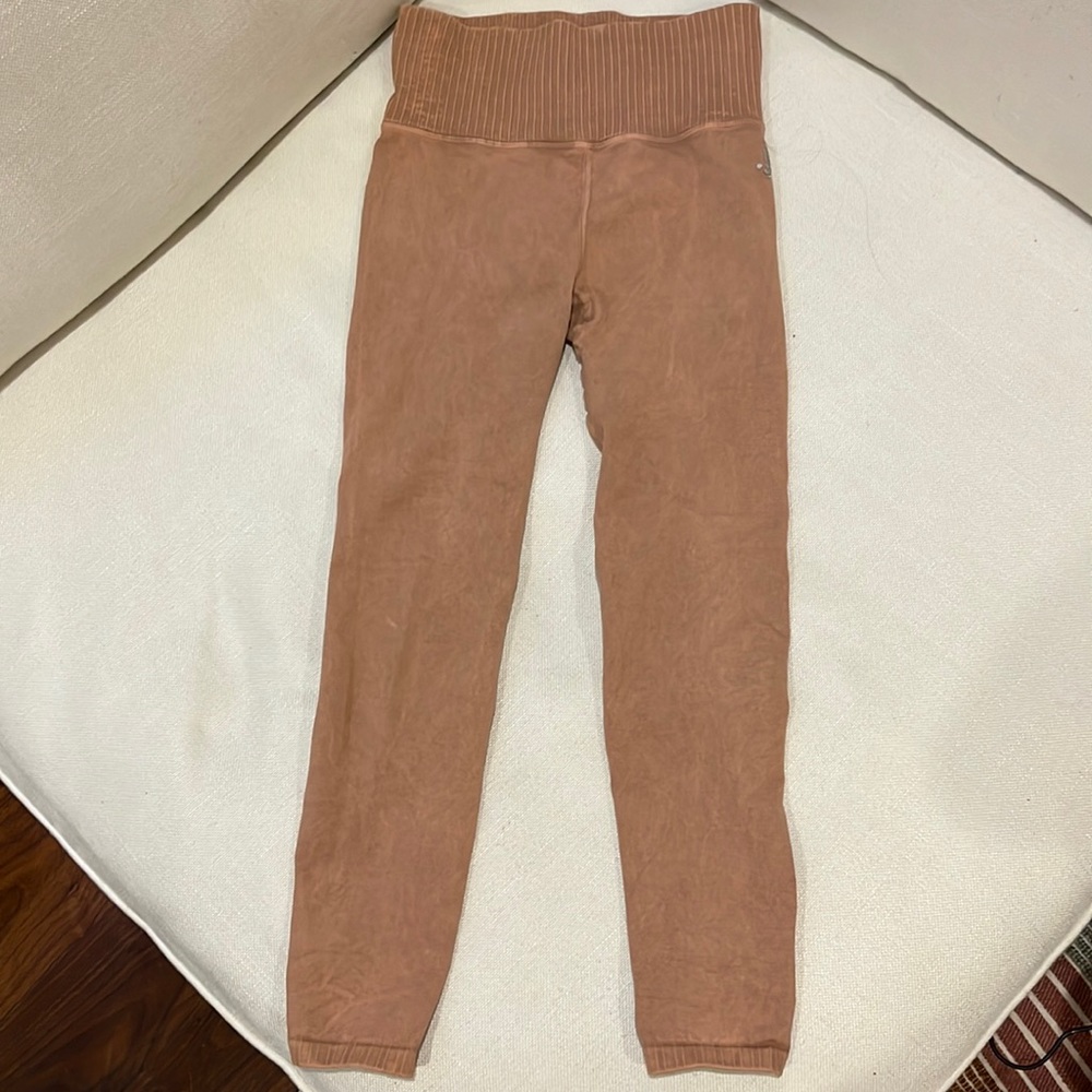 Dusty pink free people movement good karma leggings